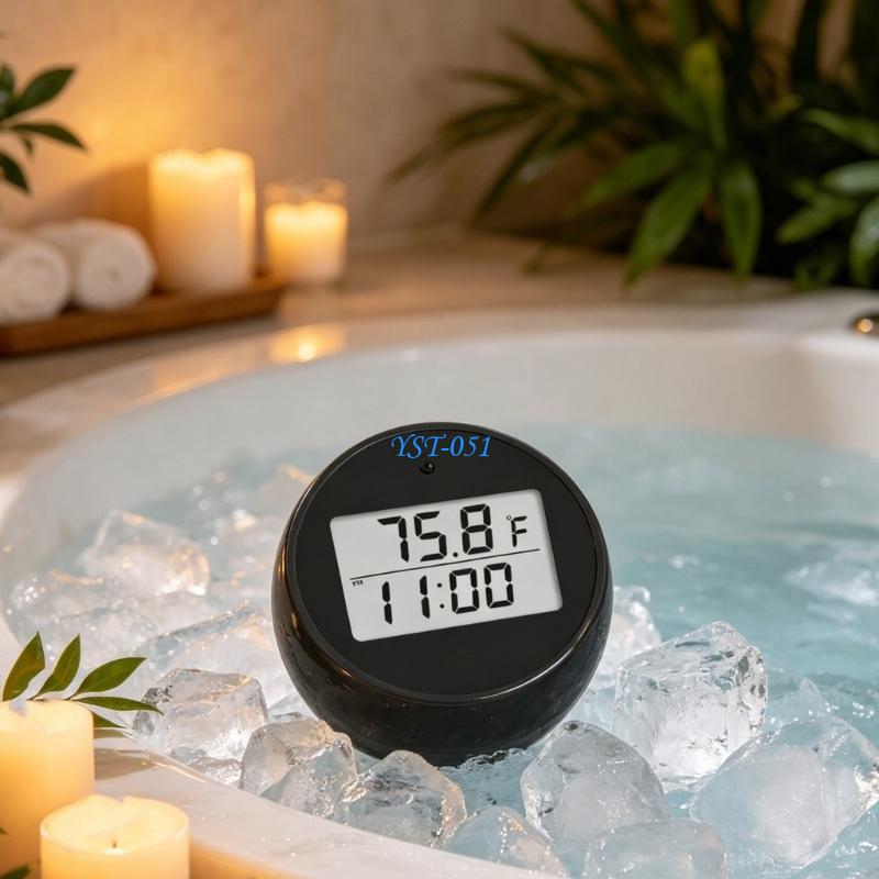 E15A Digital Bath Thermometers - Pool Alarm Float recension och pris