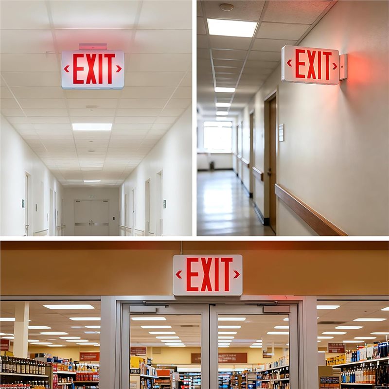 ABKQ-UL Listed LED Exit Light  - Emergency Exit Sign recension och pris