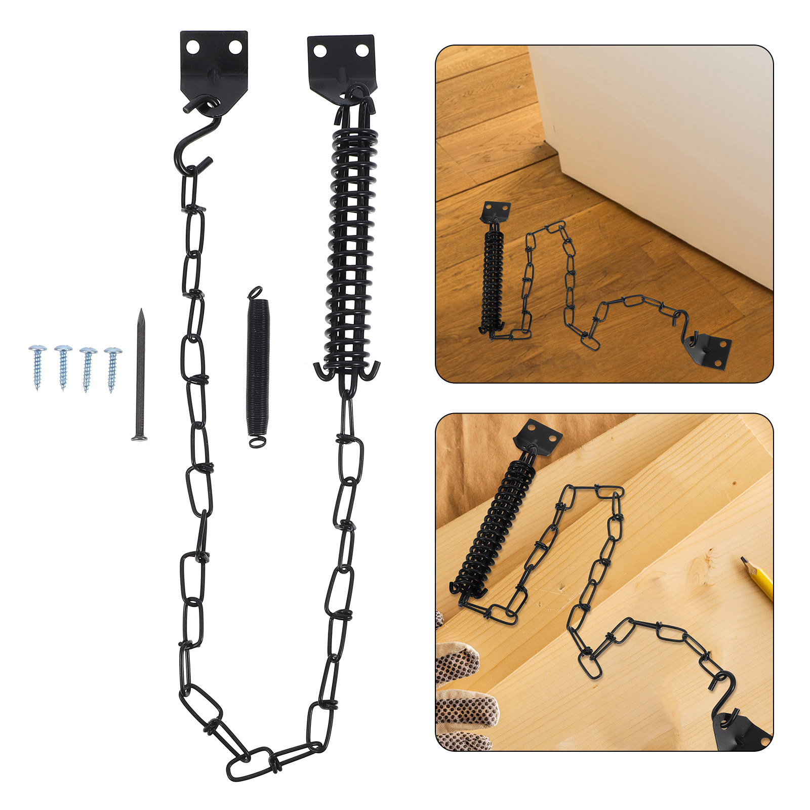 2Set Heavy Duty Windproof Chai - Security Chain Door recension och pris