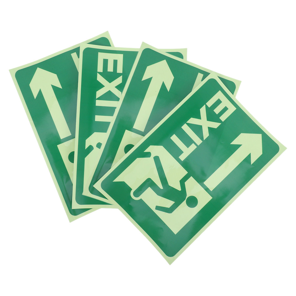 4Pcs Glow Exit Stickers Lumino - Emergency Exit Sign recension och pris