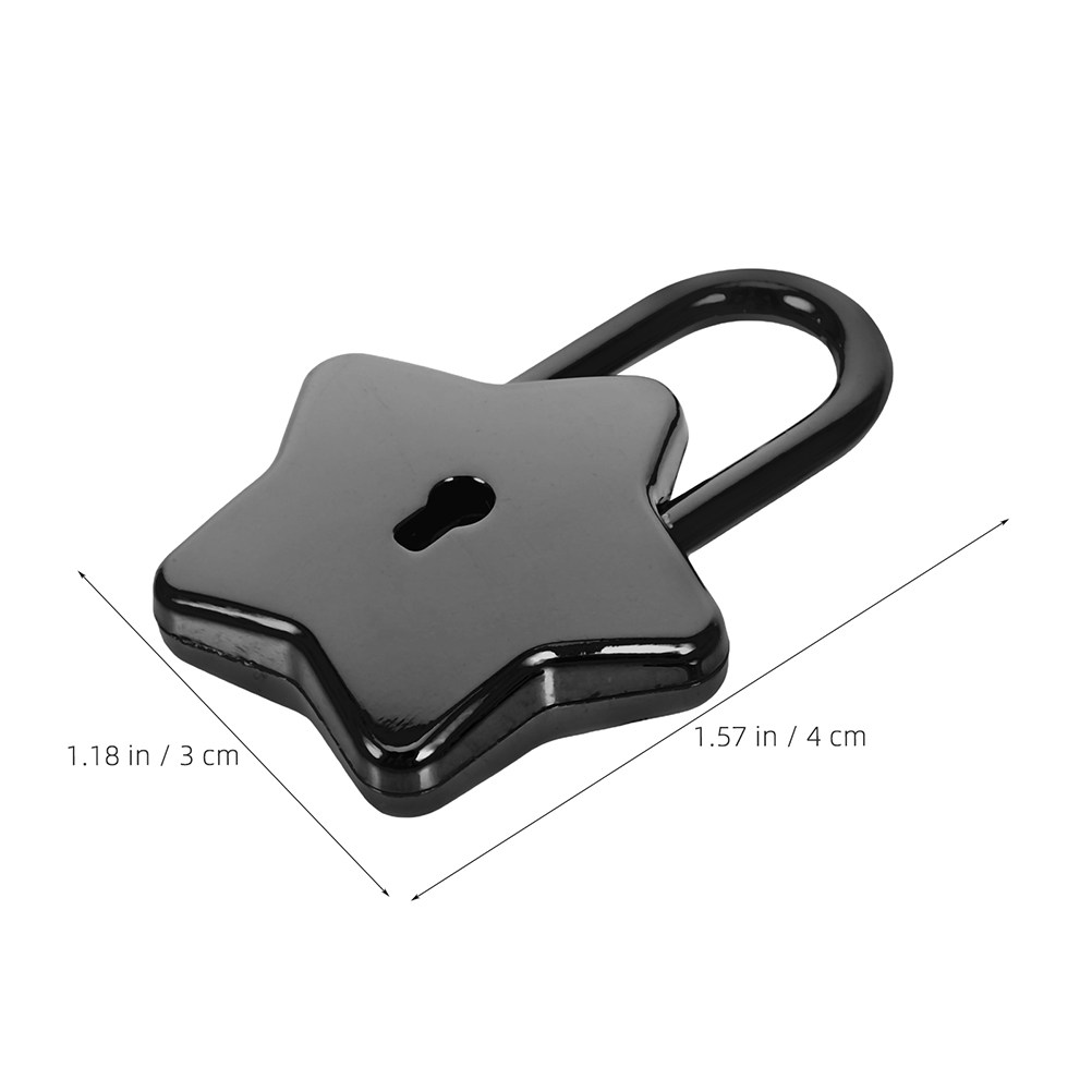 2Pcs Star Alloy Padlocks Noteb - Lockbox Key Secure recension och pris