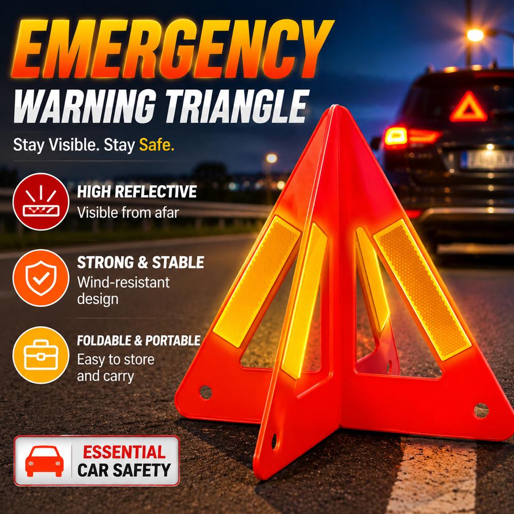 Reflective Triangle Warning Si - Emergency Exit Sign recension och pris
