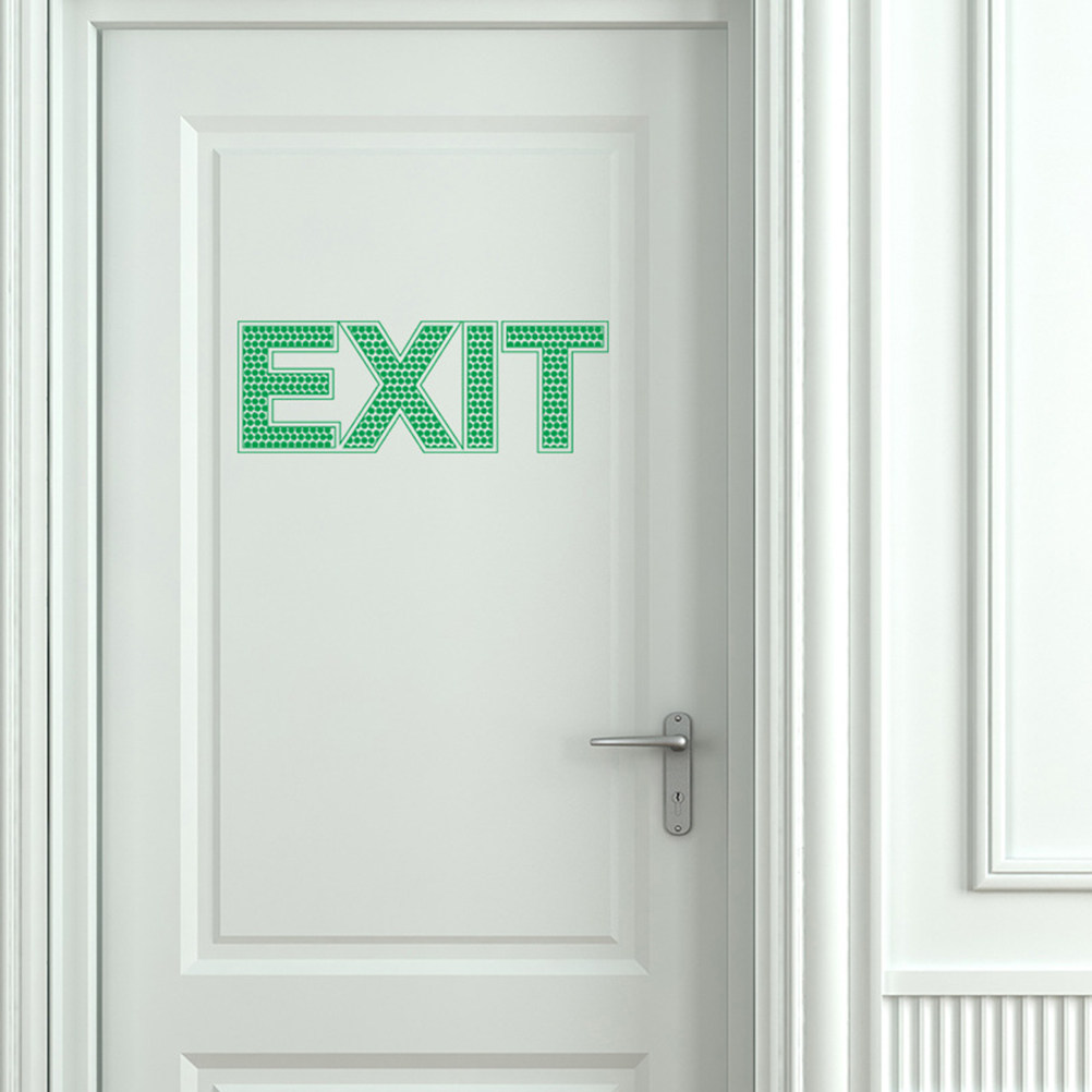Emergency Exit Wall Sticker Lu - Emergency Exit Sign recension och pris