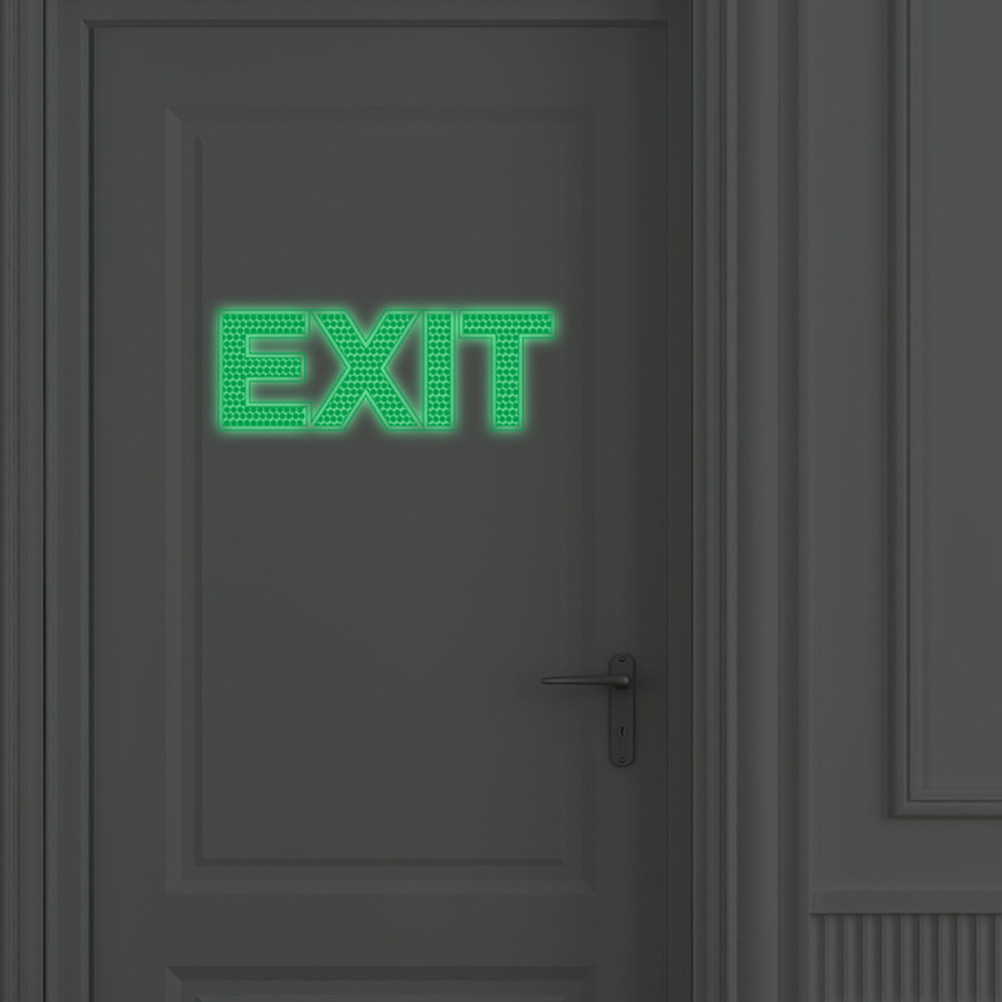 Glow in Dark Exit Wall Sticker - Emergency Exit Sign recension och pris