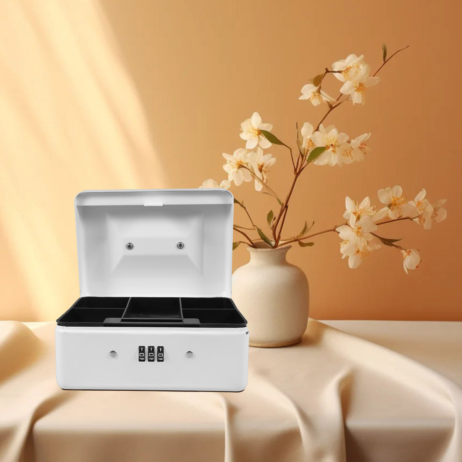 Steel Cash Box Combination Loc - Lockbox Key Secure recension och pris