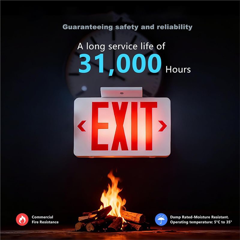 A46U UL Listed LED Exit Light  - Emergency Exit Sign recension och pris